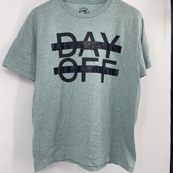 Ocean Current Day Off Tee Shirt Large Blue - Picture 1 of 4